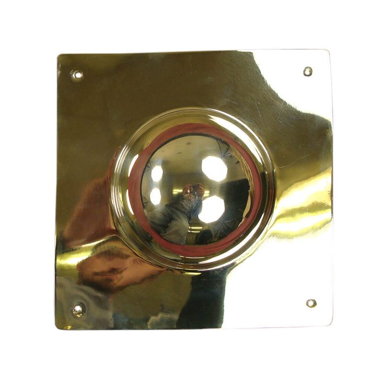 Square Roman Brass Shield Boss