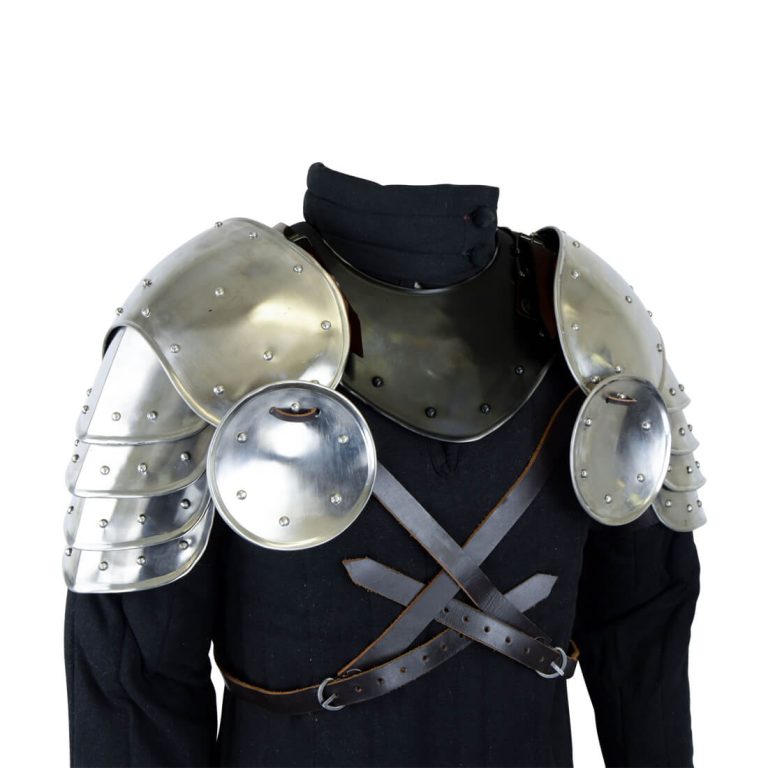 Stainless Steel Pauldrons - 16 Gauge