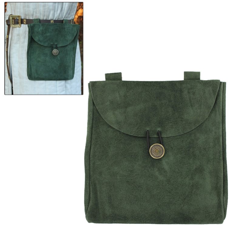 Suede Evergreen Belt Pouch