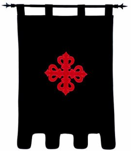 Templar Knight Order of Calatrava Banner by Marto (Double faced)