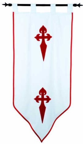 Templar Knight Order of Saint James Banner by Marto (Double faced)
