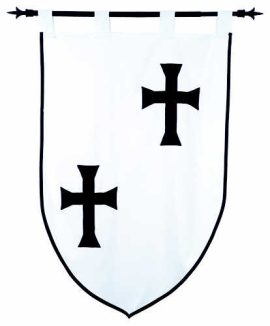 Templar Knight Teutonic Order Banner by Marto (Double faced)