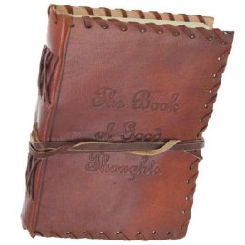 The Book of Good Thoughts Handmade Leather Journal