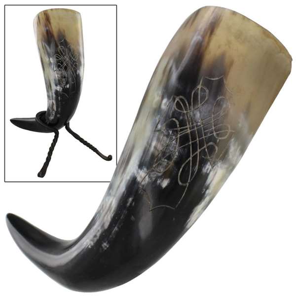 The Endless Knot Drinking Horn