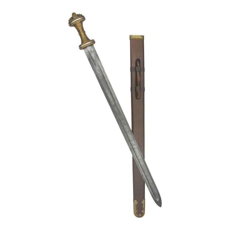 The Fetter Lane Sword - 8th Century Saxon Sword - Bronze Hilt with Damascus Blade