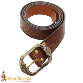 The Woodland Elf Handcrafted Genuine Leather Belt  Brown