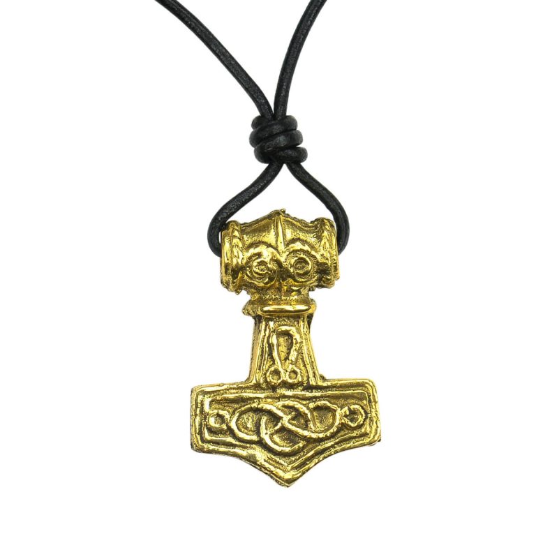 Thor's Mjolnir - Solid Brass Pendant