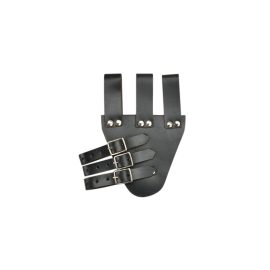 Three-Buckled Angled Sword Frog  Brown