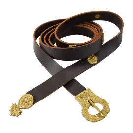 Viking Belt with Brass Studs