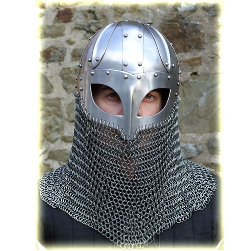 Viking Helmet with Chainmail Aventail