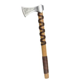 Viking Type K Axe with Etched Norse Design