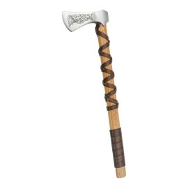 Viking Type L Axe with Etched Norse Design