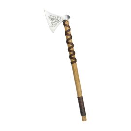 Viking Type M Axe with Etched Norse Design
