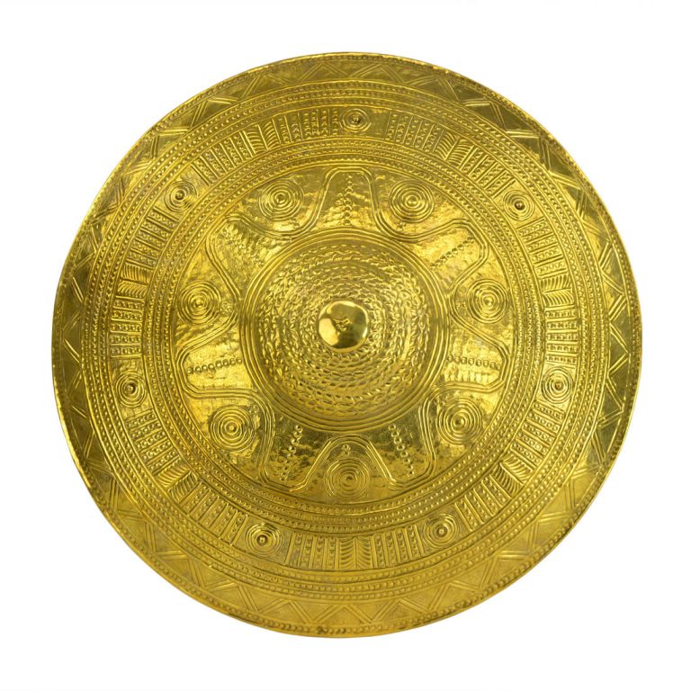 Villanovan Embossed Brass Shield