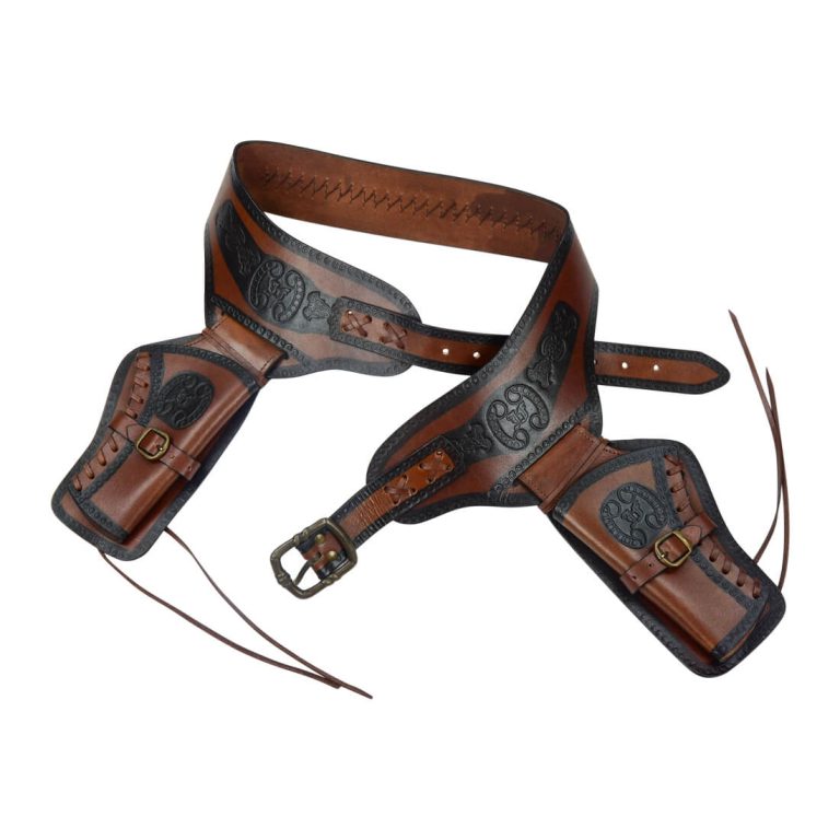 Western Dual Holster Gun Belt