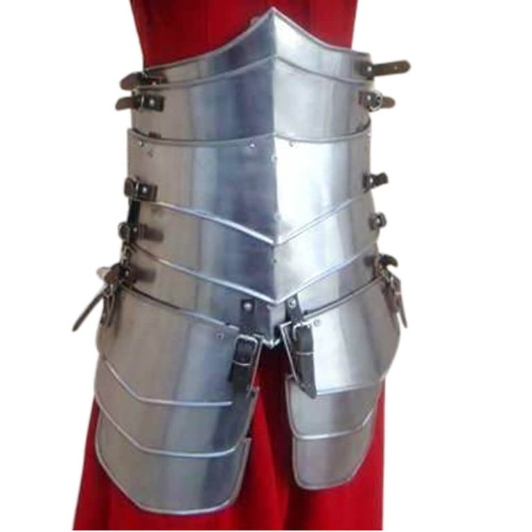 Woman's Torso Armor - Lower Torso Armor and Tassets - 20 Gauge Steel