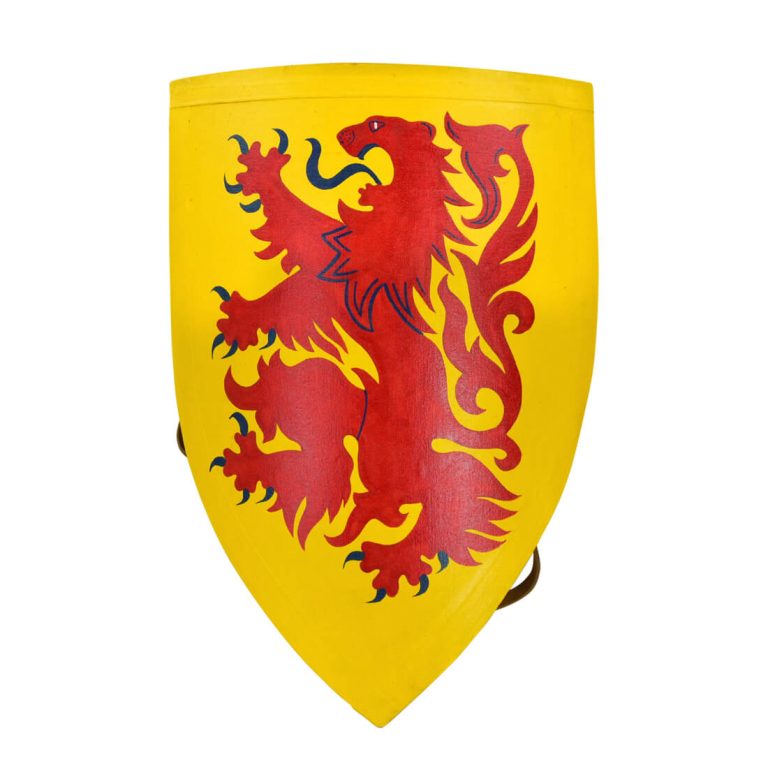 Wooden Crusader Lion Shield