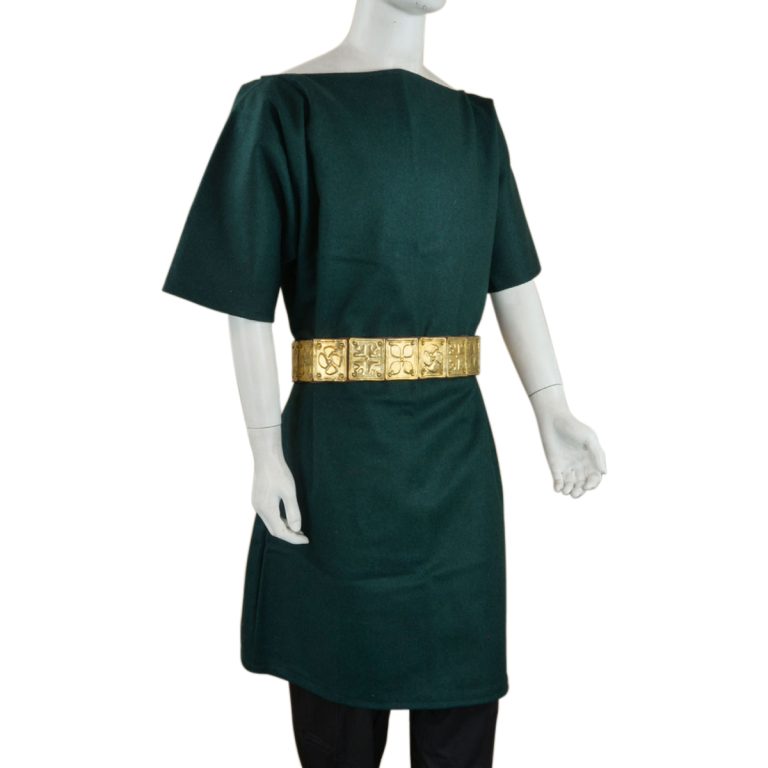 Wool Roman Tunic  Green