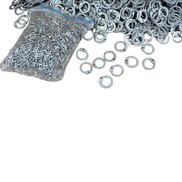 1 kgs Loose Chainmail Rings  Aluminum Dome Riveted Flat Rings  16 Gauge / 10 mm