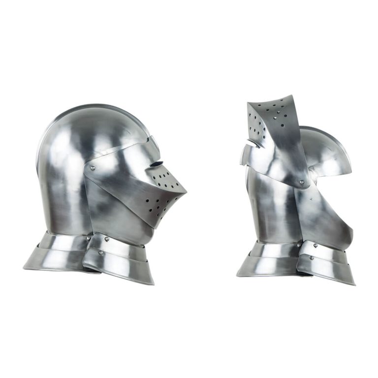 16th Century English Close Helm - 18 Gauge