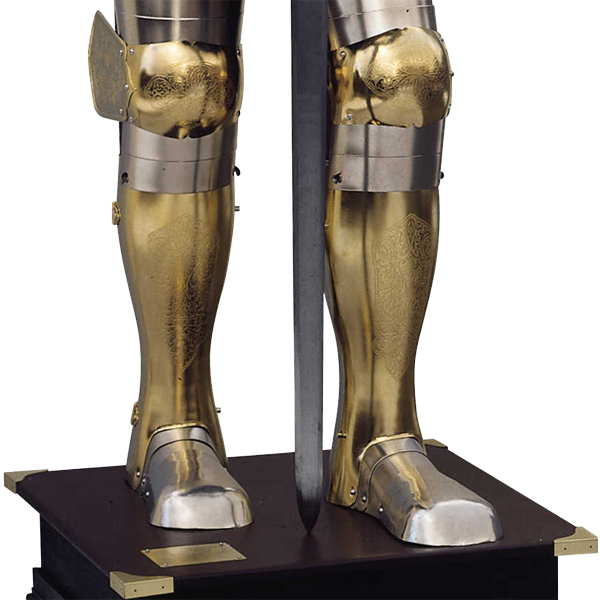 16th Century Gold Plated Spanish Suit of Armor by Marto