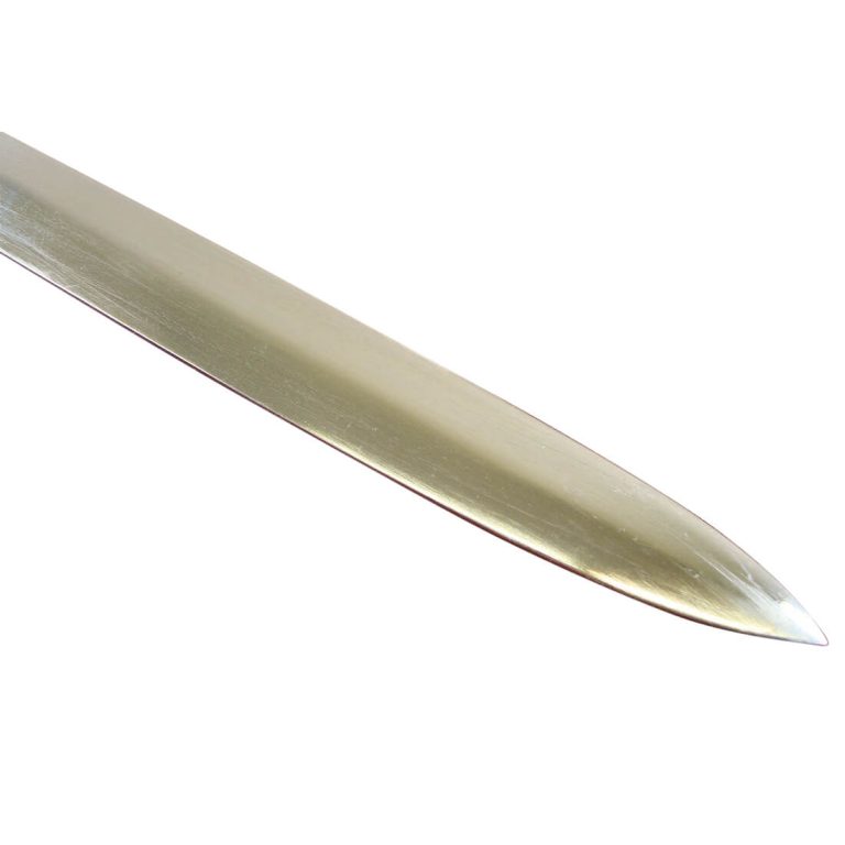 1796 Pattern British Infantry Sword - with folding guard, silver grip and decorated blade