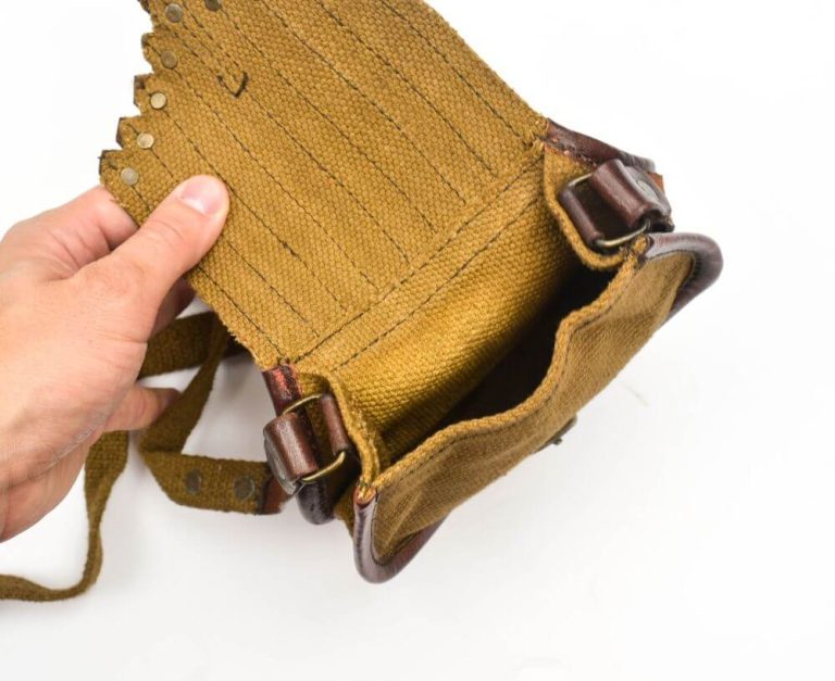 Adventurer Leather and Canvas Shoulder Pouch