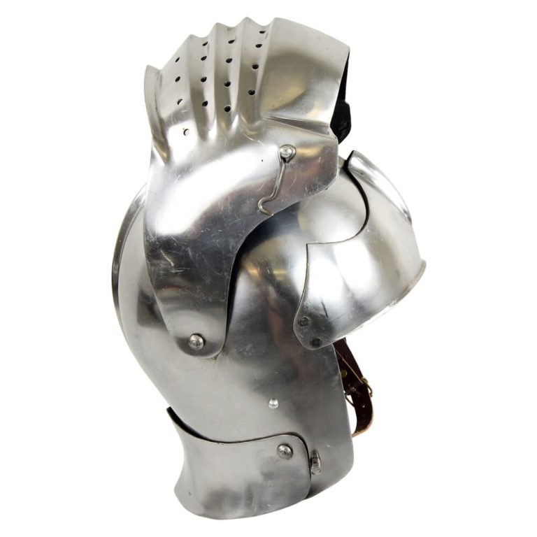 Bellows-Faced Sallet - 16 Gauge Steel