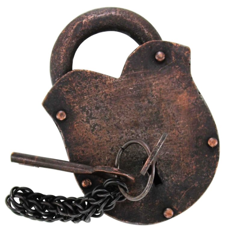 Black Death Iron Padlock with Keys
