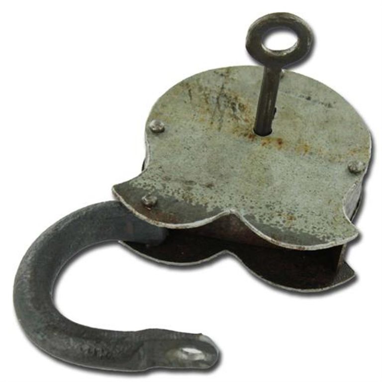 Black Death Iron Padlock with Keys