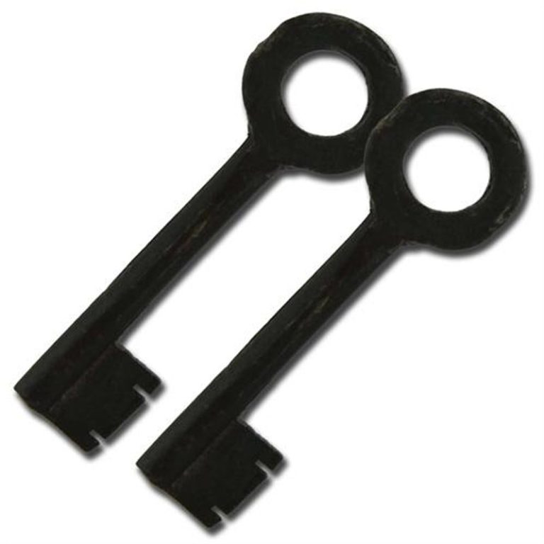 Black Death Iron Padlock with Keys