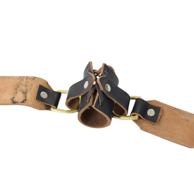 Black Leather Double Wrap Sword Belt
