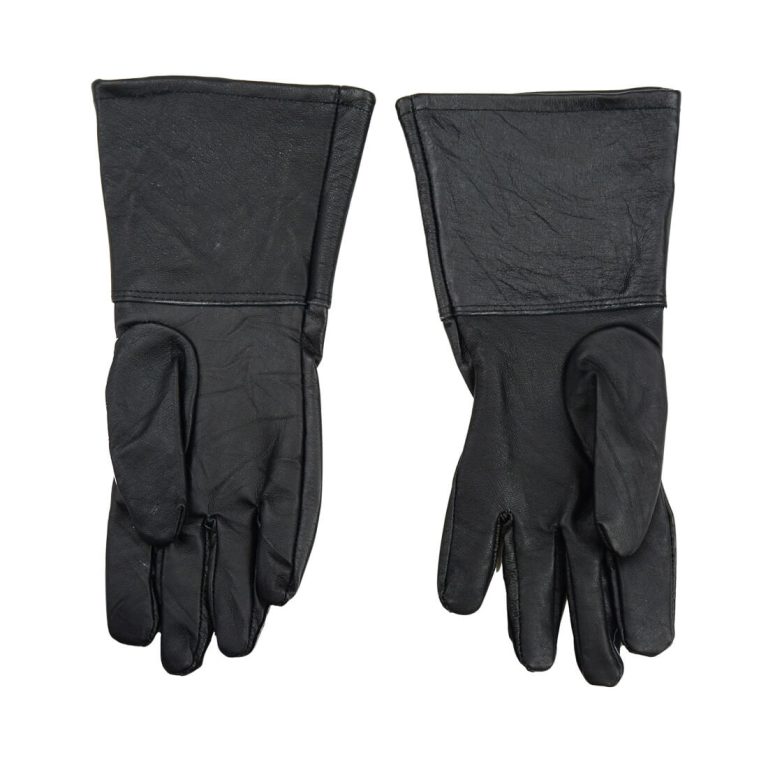 Black Leather Gauntlets