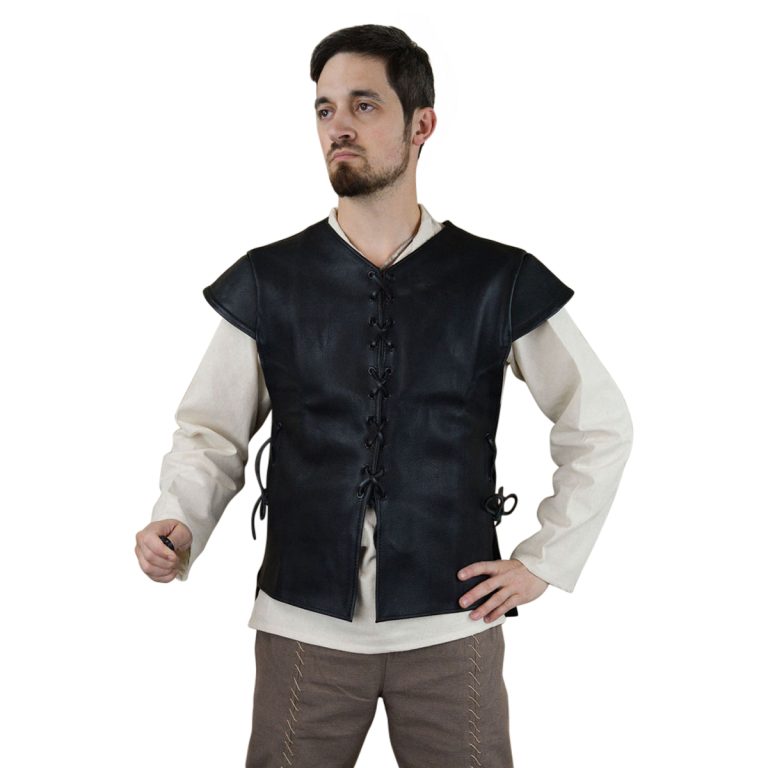 Black Leather Jerkin