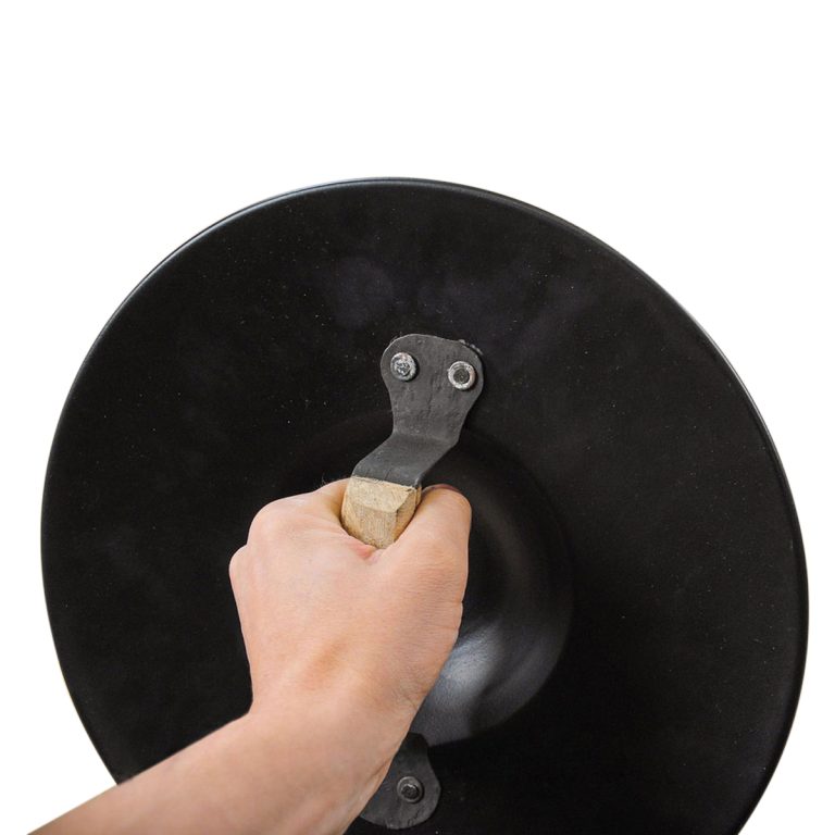 Blackened Steel Buckler - 16 Gauge Steel