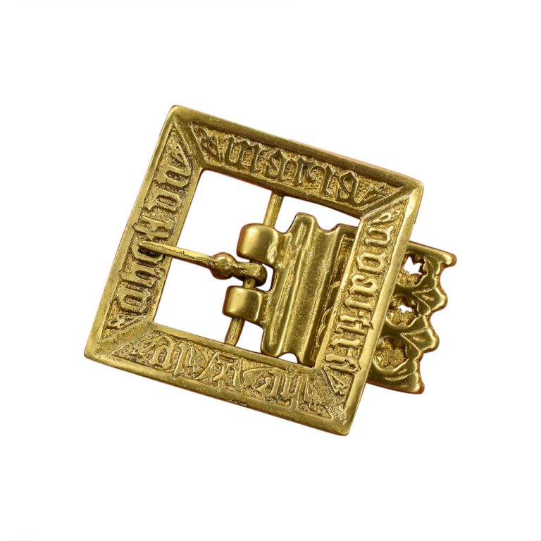 Brass Medieval Square Buckle