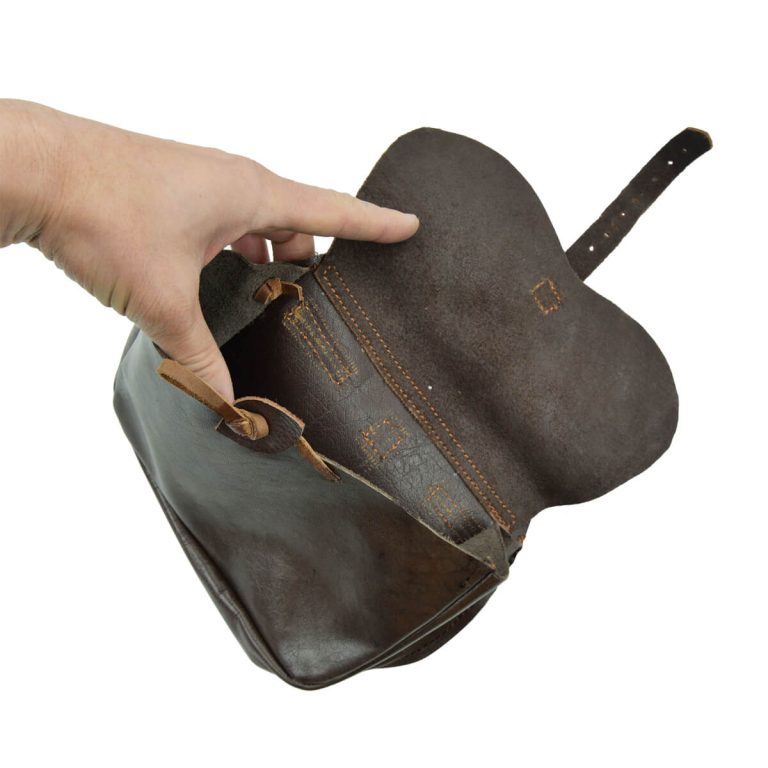 Brown Leather Belt Pouch