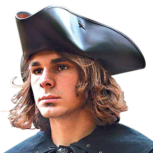 Capt. Jack Tricorn Leather Pirate Hat