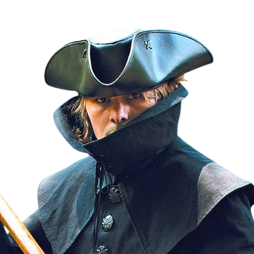 Capt. Jack Tricorn Leather Pirate Hat