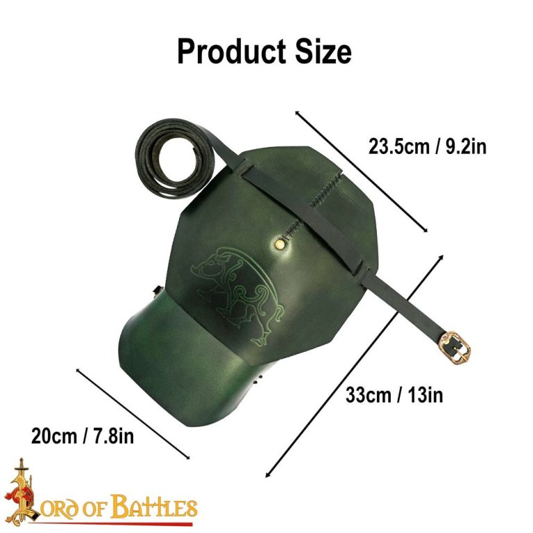Celtic Boar Leather Pauldron
