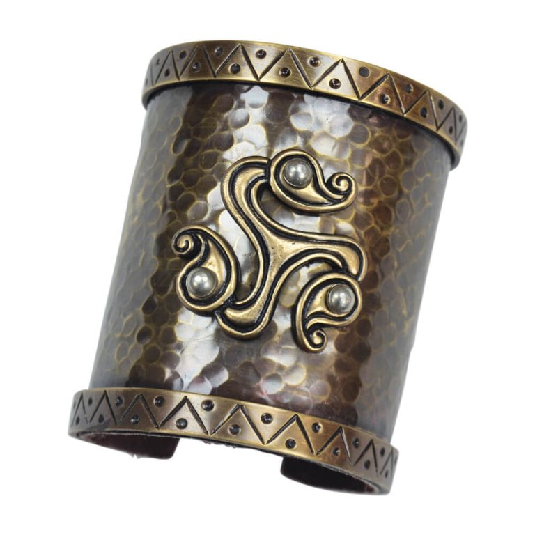 Celtic Wrist Cuff with Triskele