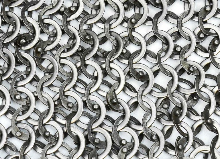 Chainmail Coif  Alternating Dome Riveted Flat Rings