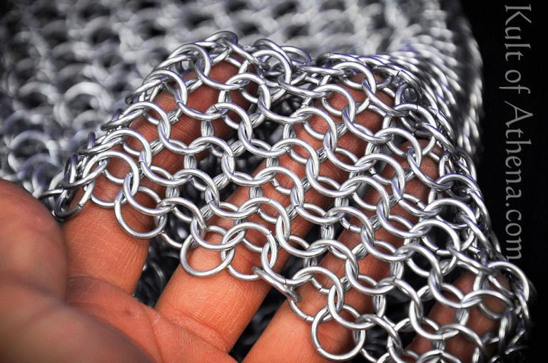 Chainmail Haubergeon  Butted  Zinc Coated  Mild Steel