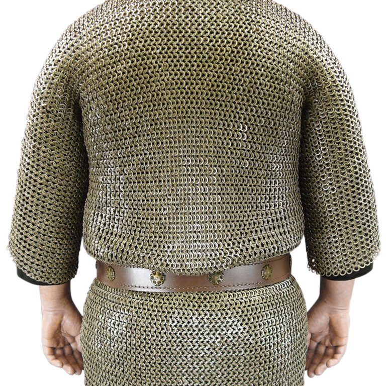 Chainmail Haubergeon Flat Riveted Solid Flat Rings Mild Steel