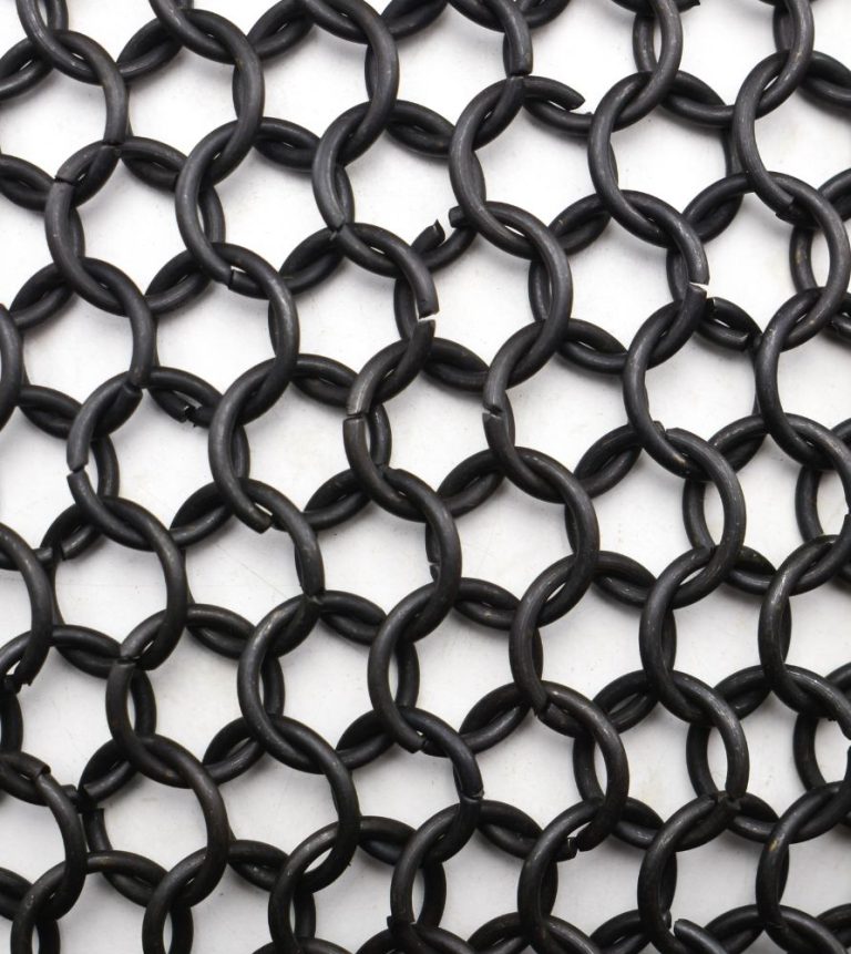 Chainmail Hauberk  Butted Round Rings with Blackened Finish