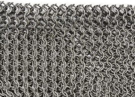 Chainmail Sleeve and Shoulder Panels  Butted High Tensile Wire Rings