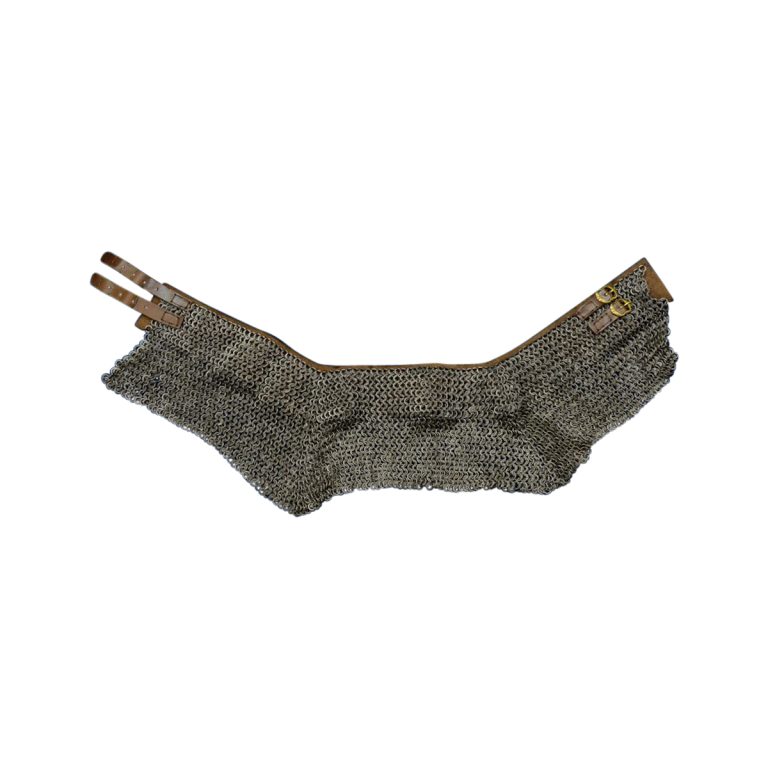 Chainmail Standard / Bishops Mantle  Alternating Dome Riveted Mild Steel Round Rings with Solid Flat Rings  6 mm rings