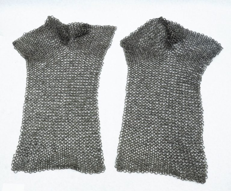 Chainmail Voiders  Dome Riveted Construction  Darkened Stainless Steel Flat Rings