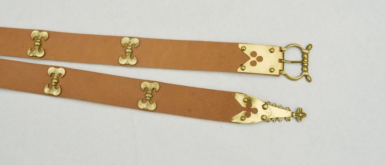Chivalric Medieval Belt  Tan / Natural