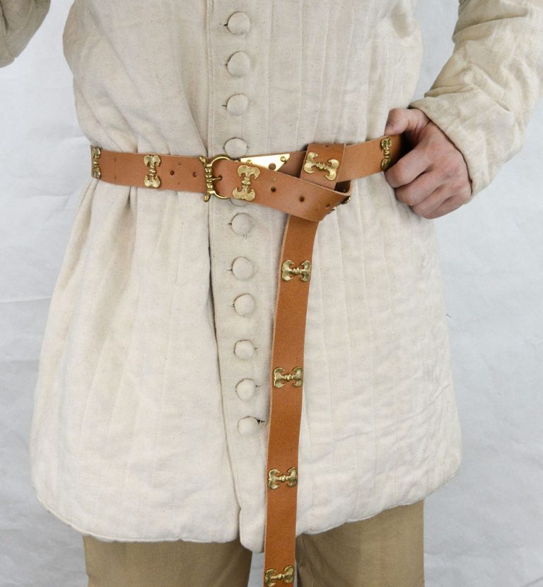 Chivalric Medieval Belt  Tan / Natural